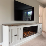 2.4m tv stand with 1200 fire