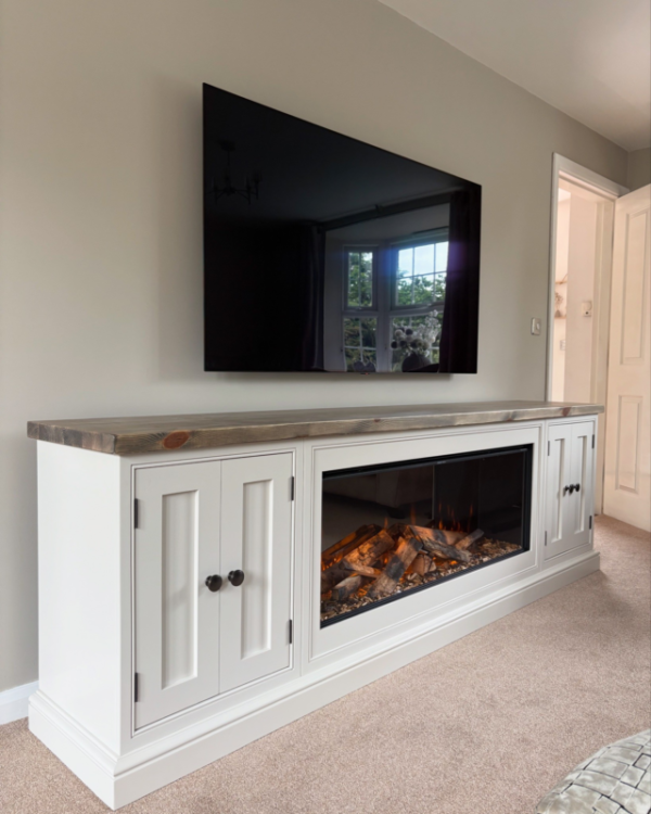 2.4m tv stand with 1200 fire
