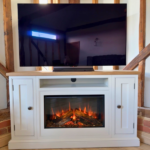 1.4m Corner Media Unit with Ashlett 1 of 3