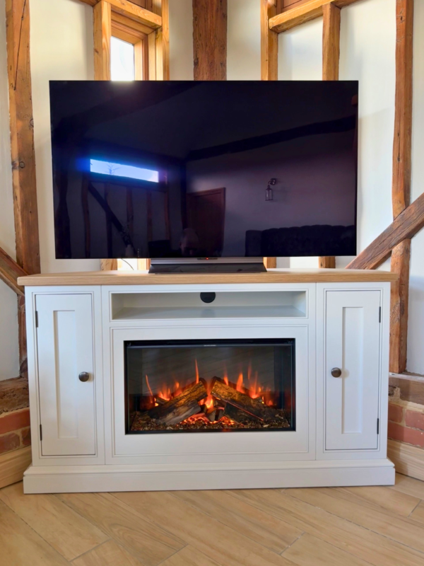 1.4m Corner Media Unit with Ashlett 1 of 3 1.4m Corner Media Unit with Ashlett 1 of 3