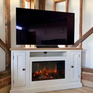 1.4m Corner Media Unit with Ashlett 2 of 3