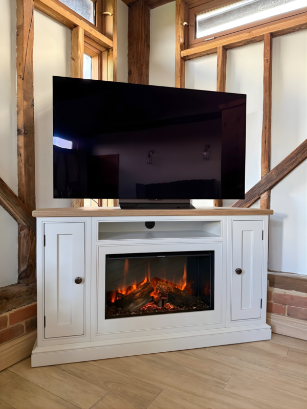 1.4m Corner Media Unit with Ashlett 2 of 3