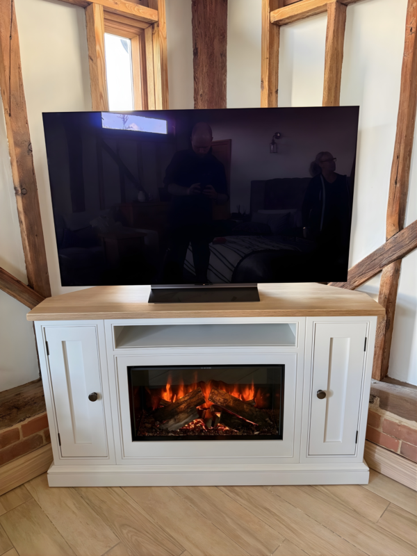 1.4m Corner Media Unit with Ashlett 3 of 3