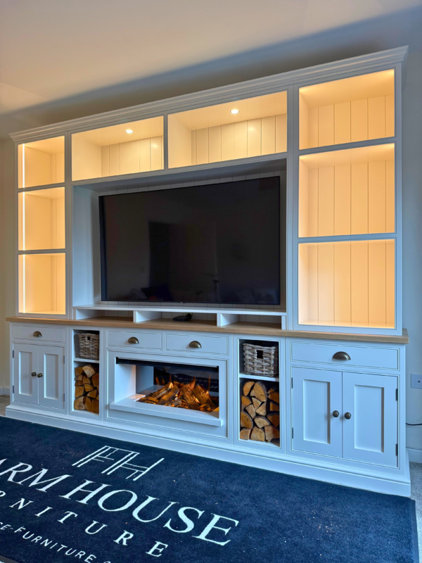 2.9m open fire media wall 2.9m open fire media wall