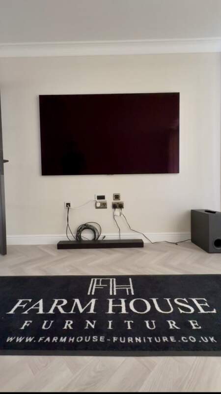 farmhouse fireplace after