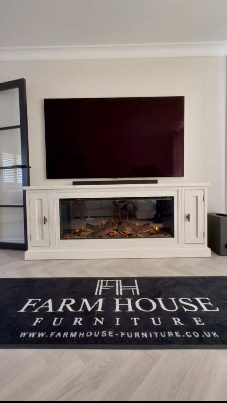farmhouse fireplace before